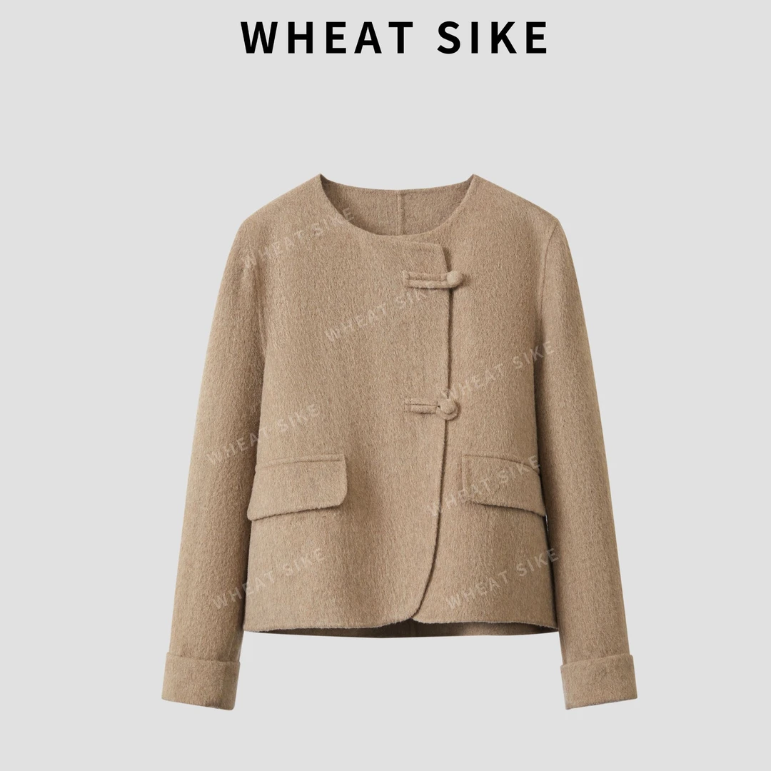 【王吃吃专属】2025新中式阿尔巴卡羊毛手工外套