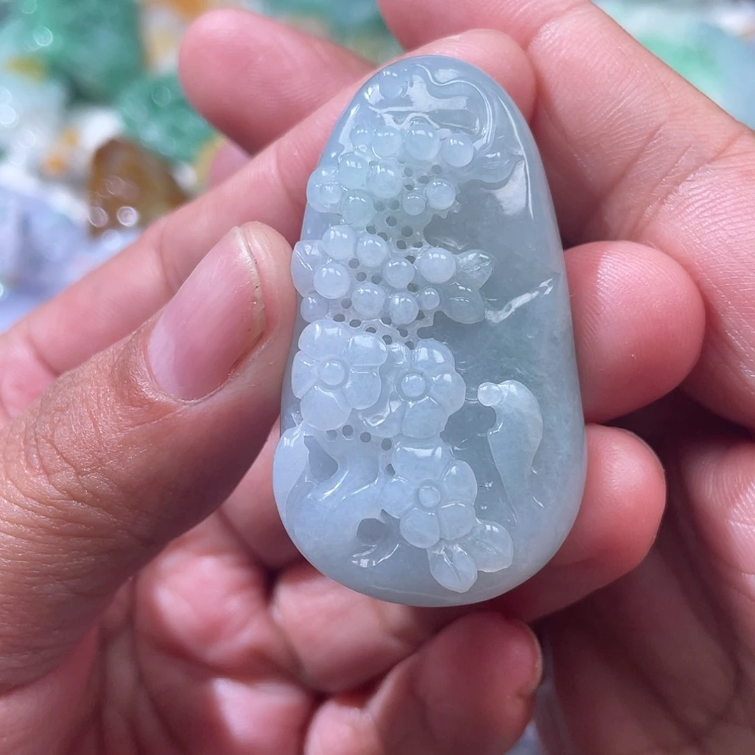 翡翠未镶嵌颈饰翡玉缘翡翠