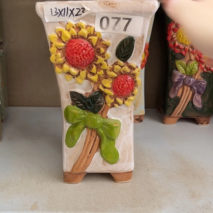 紫砂花盆粗陶材质多肉花盆