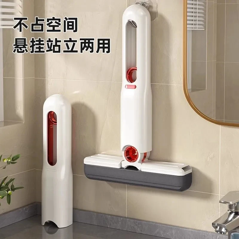 多功能迷你小拖把厨房吸水海绵拖把桌面手持免手洗卫生间台面拖把