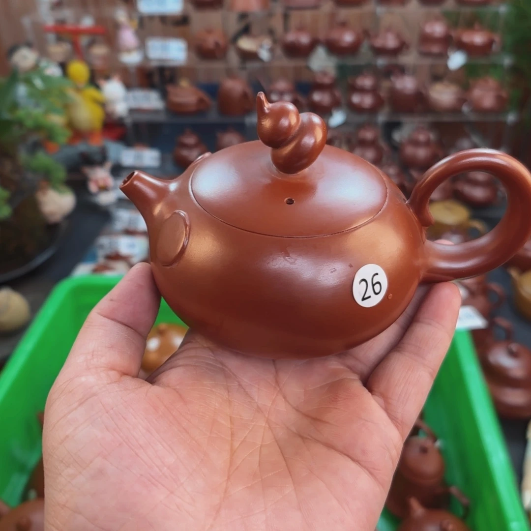 星***火茶壶朱泥朱泥茶壶微瑕170C