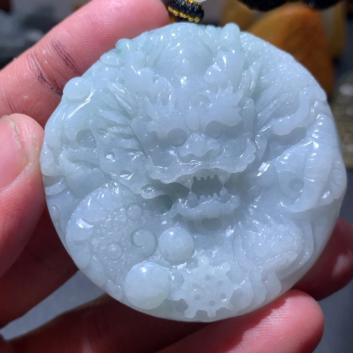 翡翠未镶嵌颈饰保真天然a货翡翠