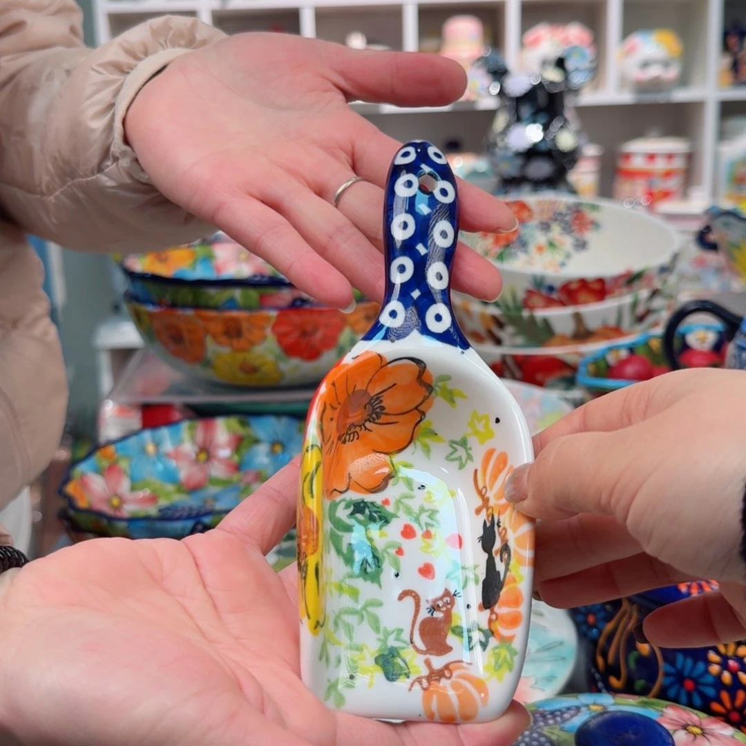 瓷片南瓜猫手柄铲一只