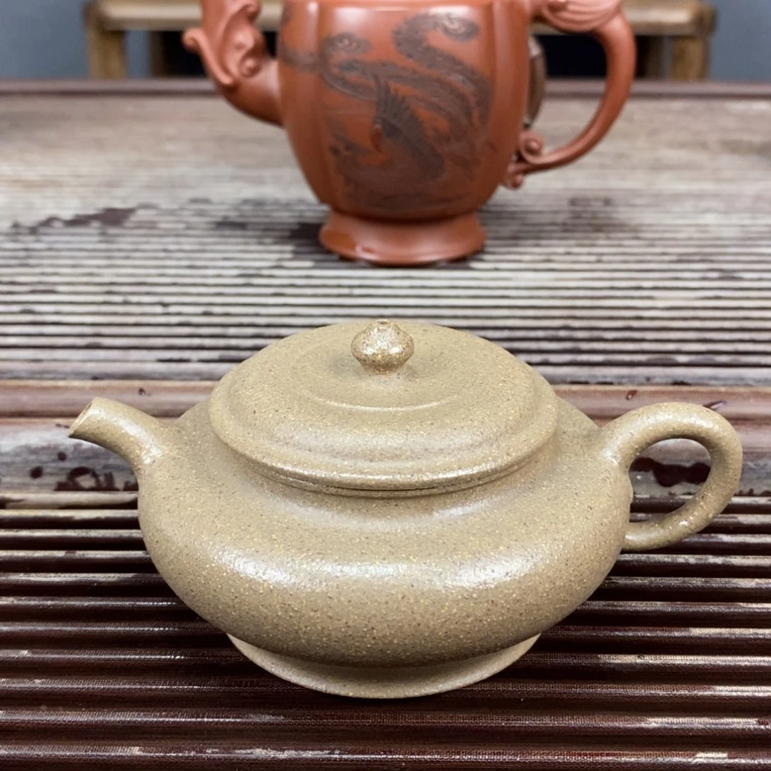 紫砂茶壶宜兴原矿紫砂壶虚扁180