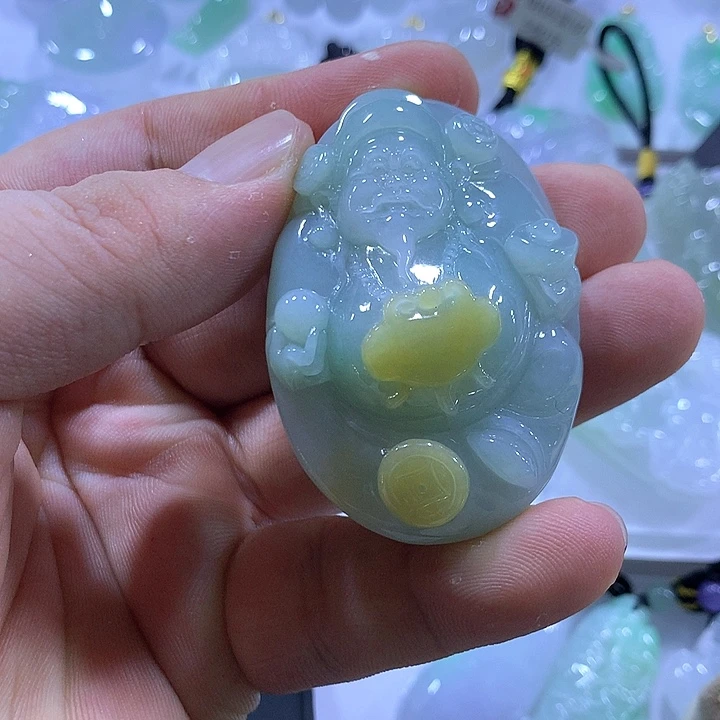 翡翠未镶嵌颈饰天然翡翠A货吊坠