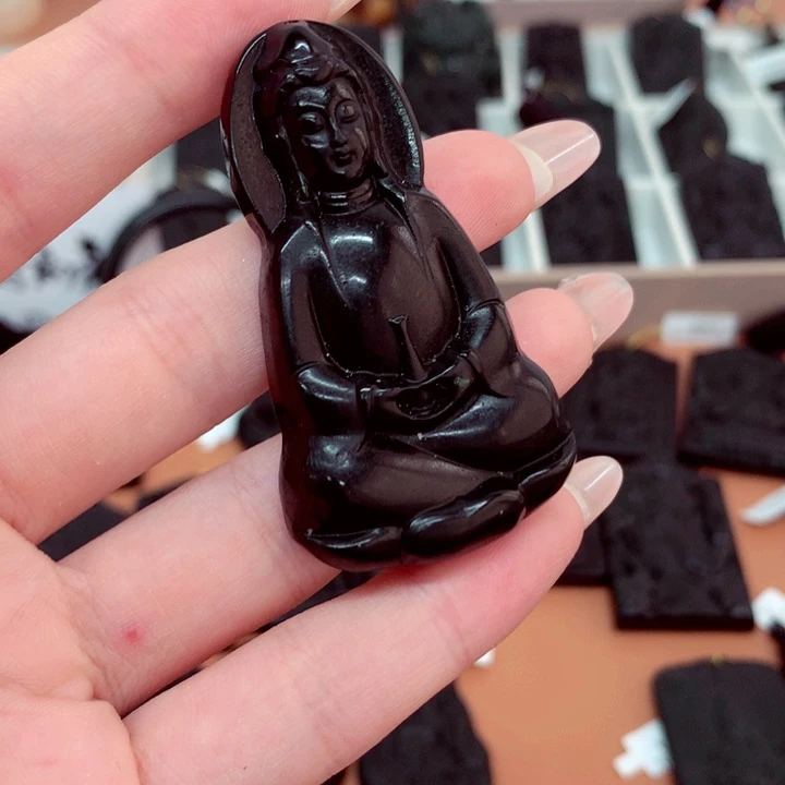天然缅料a货钢琴黑特色题材挂件