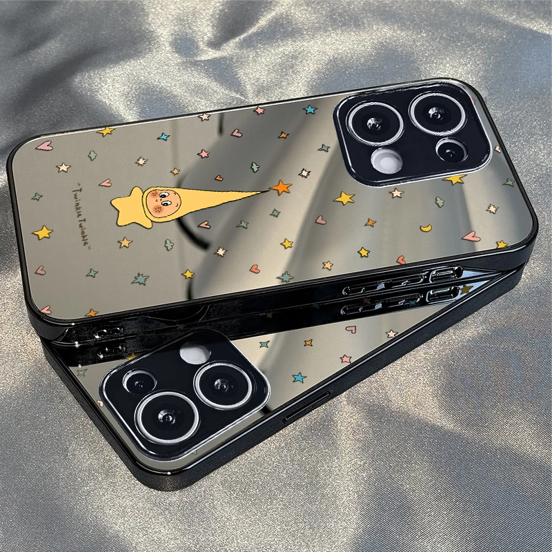 星星人适用OPPOReno14手机壳13新款12保护套11镜面支架10防摔9
