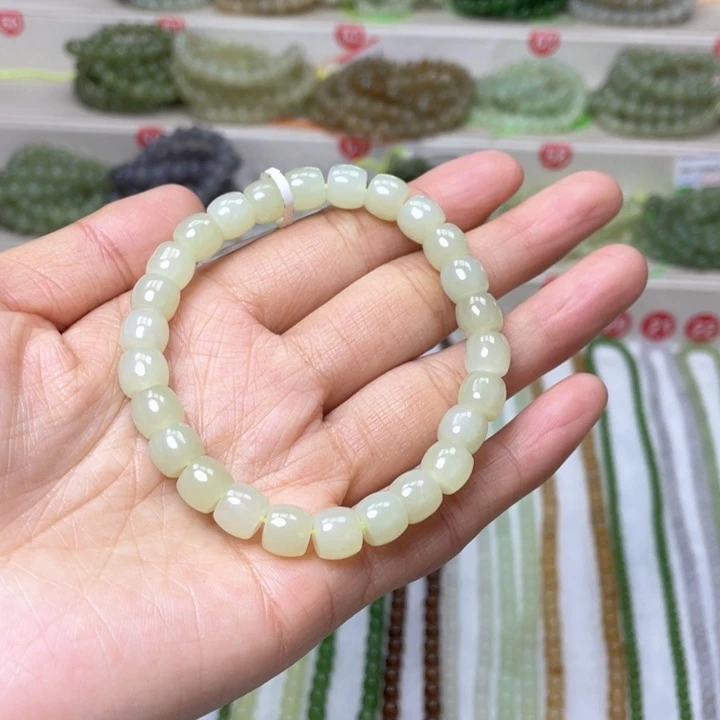 和田玉手链未镶嵌8mm