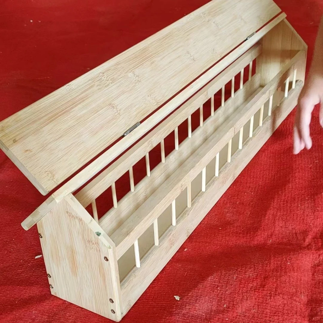 鸽子竹木食槽 松木食槽（新疆西藏不发货）