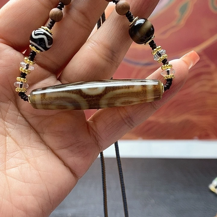 玛瑙/玉髓颈饰合金