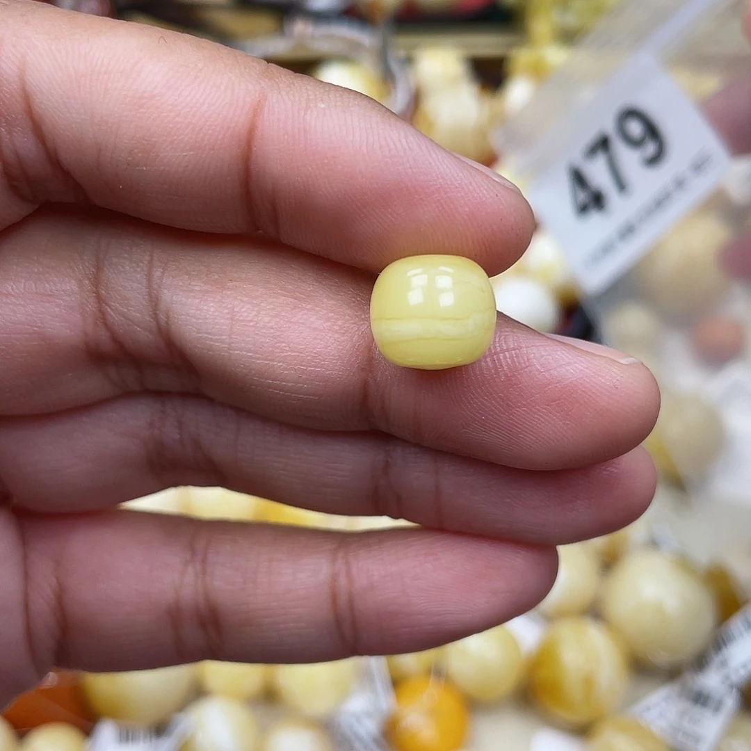 蜜蜡未镶嵌珠宝奇石11一线天