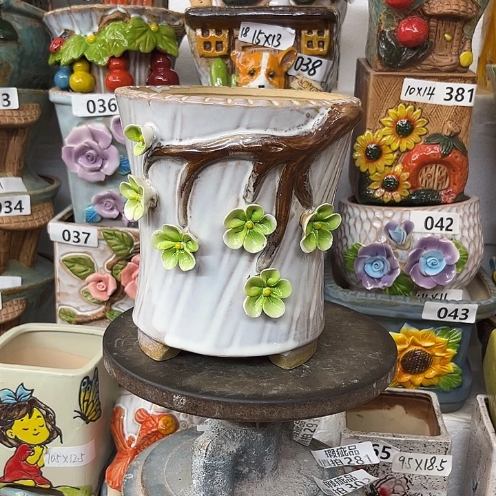 粗陶材质多肉花盆