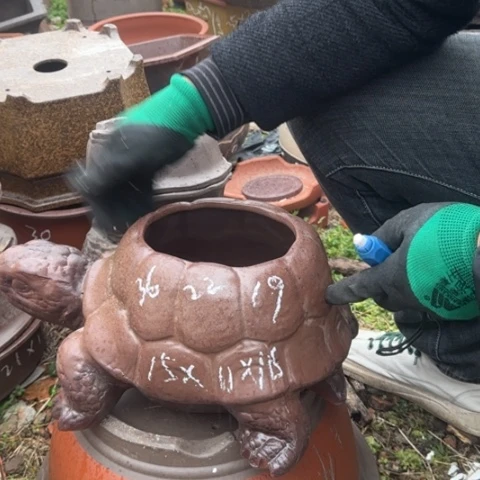 红陶紫砂花盆盆景盆栽