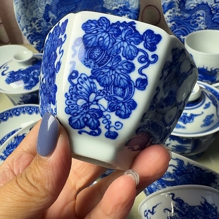 敬***山景德镇陶瓷柴窑微瑕杯杯杯