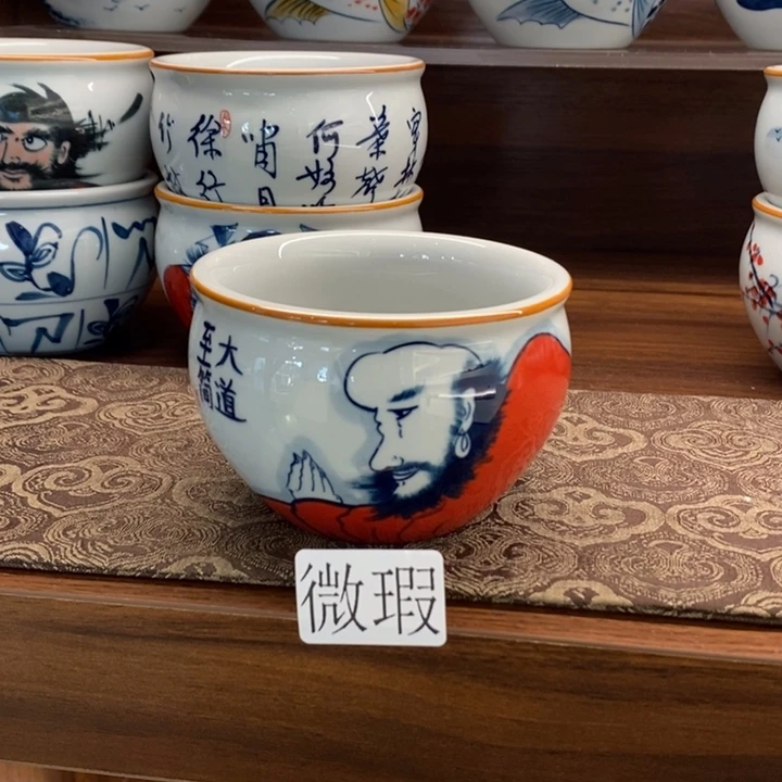 釉下老陶泥手工绘制