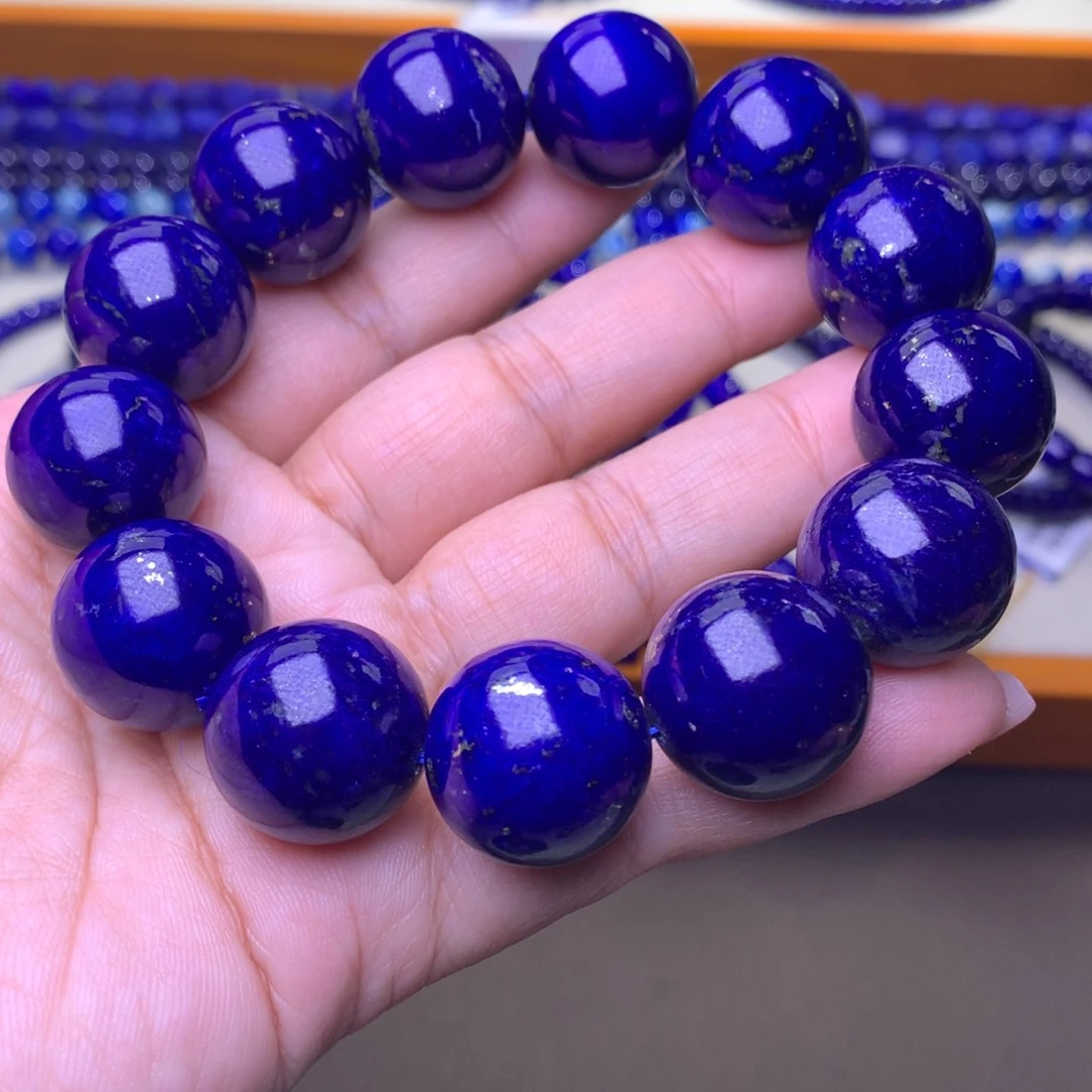 青金石未镶嵌手串18.5m