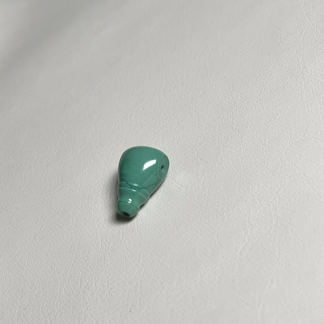 精品瓷釉级绿松石三通