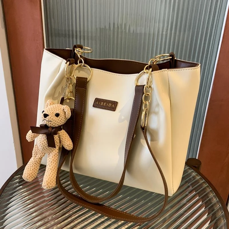 大容量包包女2025新款夏季时尚单肩女包高级感学生上课通勤托特包