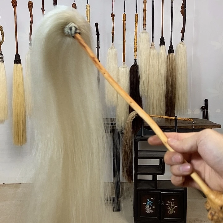纯手工制作马尾拂尘
