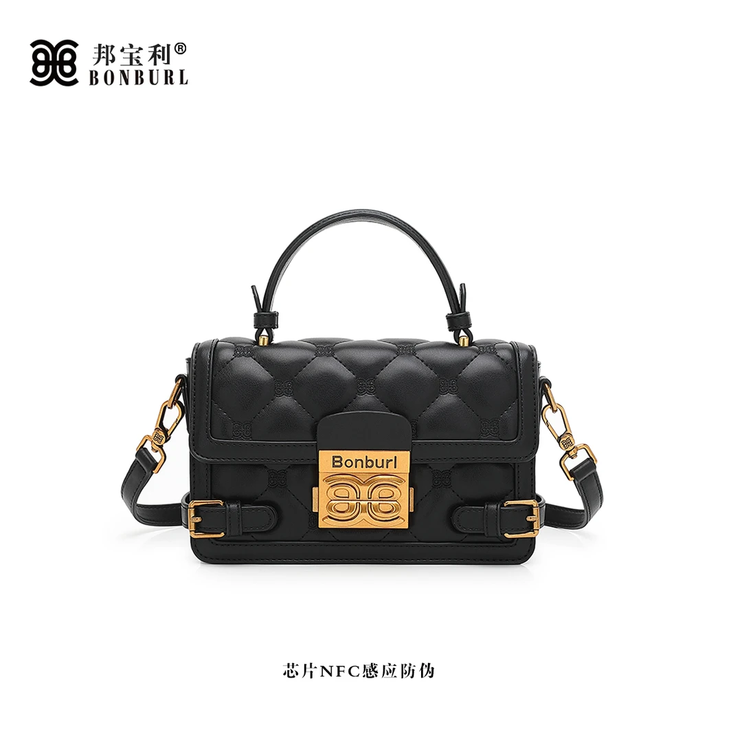Bonburl/邦宝利新款单肩斜挎手提半岛铁盒小方包女2699