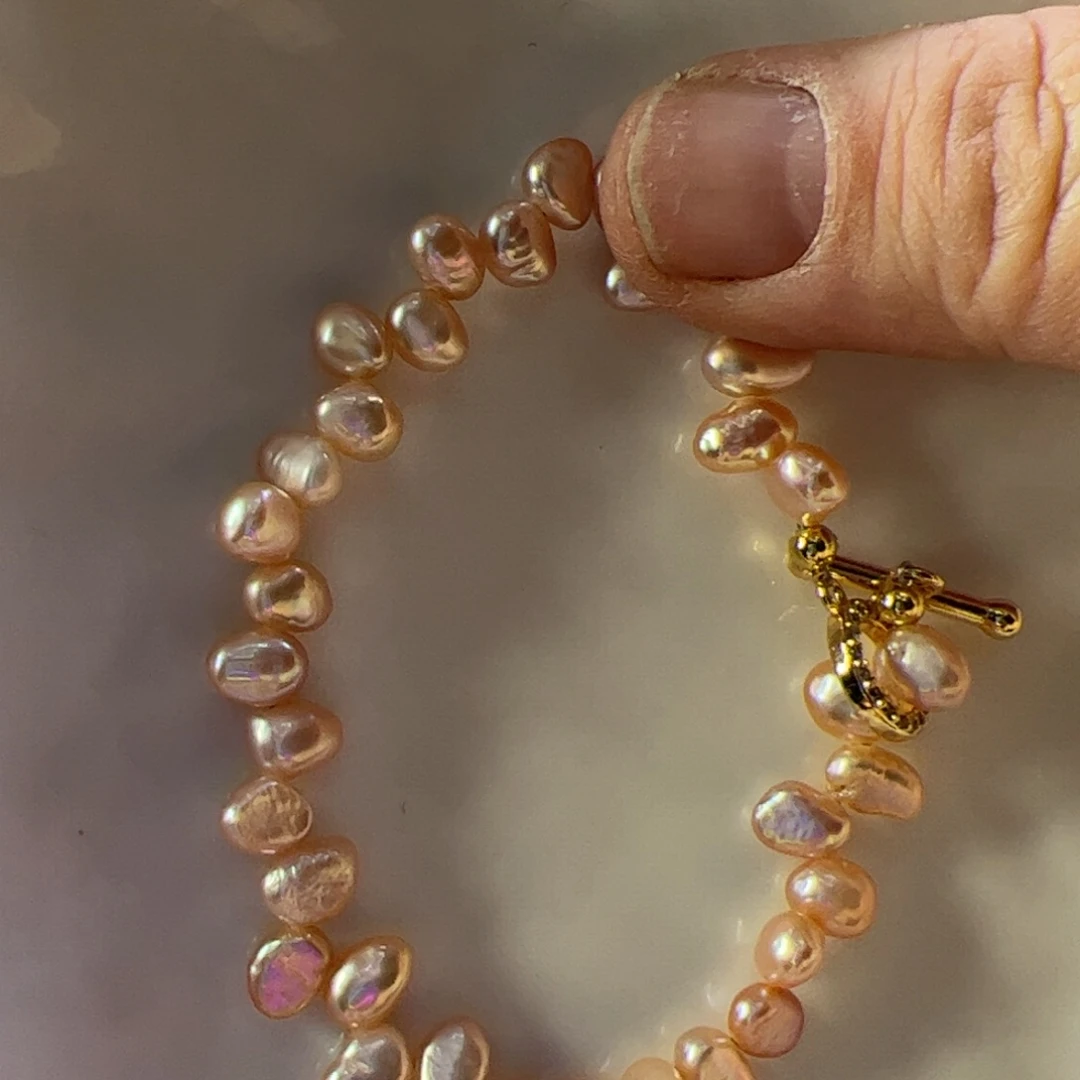 手绳淡水珍珠合金