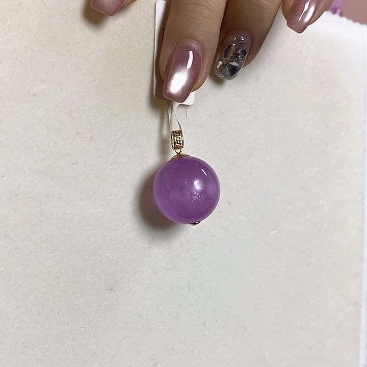 18K金镶嵌锂辉石18K紫锂辉高冰收藏级顶配20+