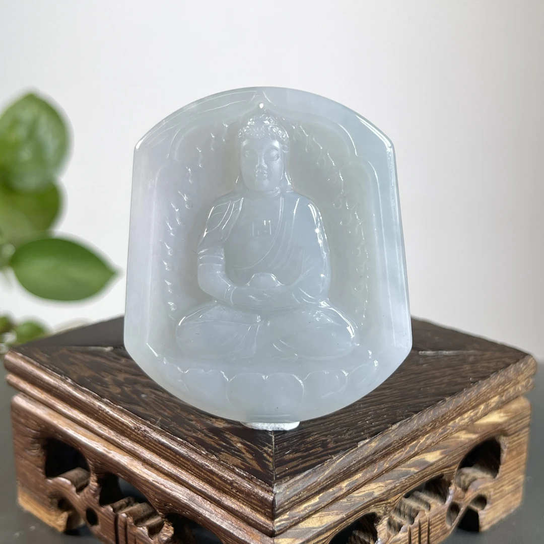 JTB03-293 天然缅甸A货翡翠 大日如来