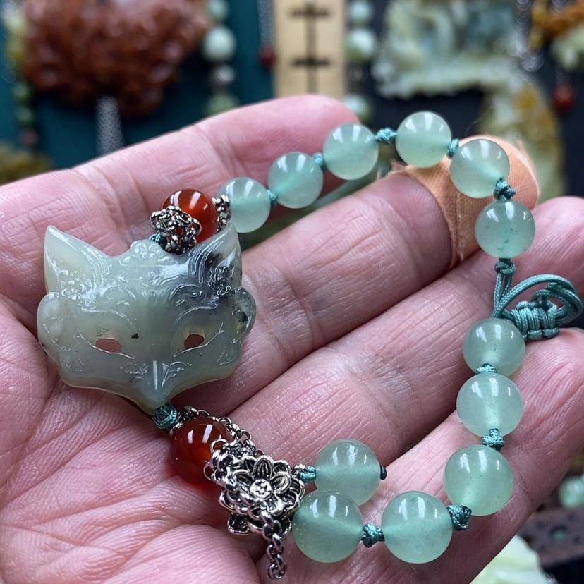 【闪购商品】蛇纹石玉手牌未镶嵌