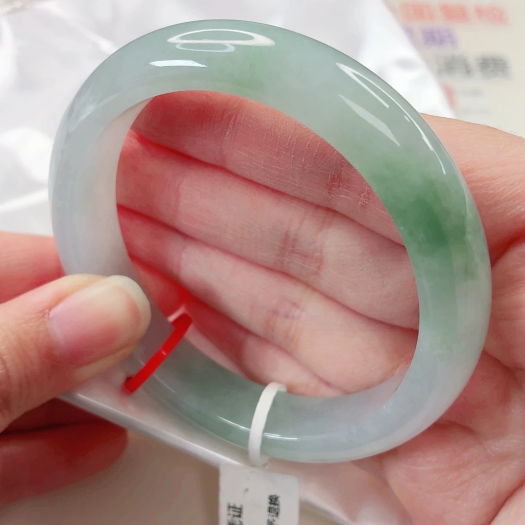 翡翠未镶嵌手镯58.2圈x535