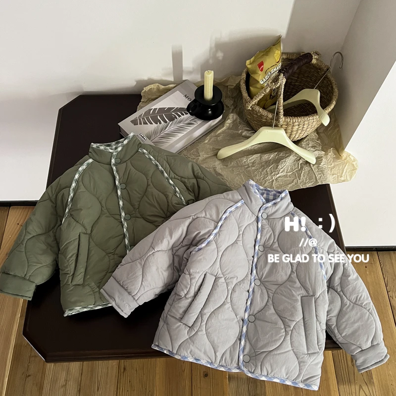 【现货】郝叔童品秋冬上新潮流男童加绒夹棉外套2025时尚网红HJ4403