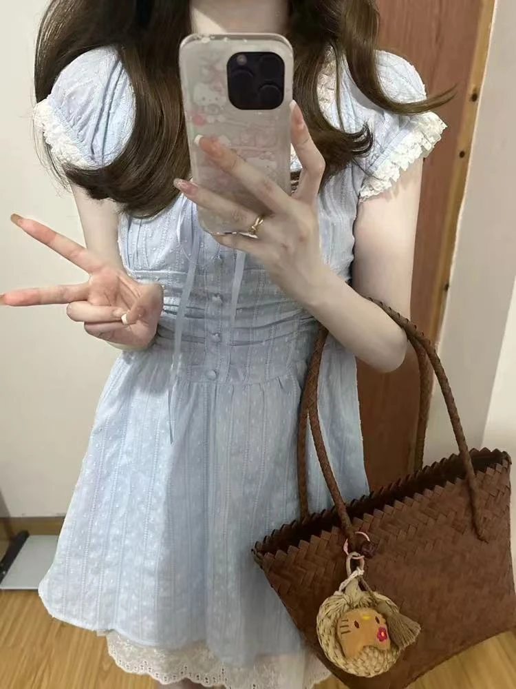 小七家女装 夏季设计感甜美公主裙，直播链接，下单备注编码