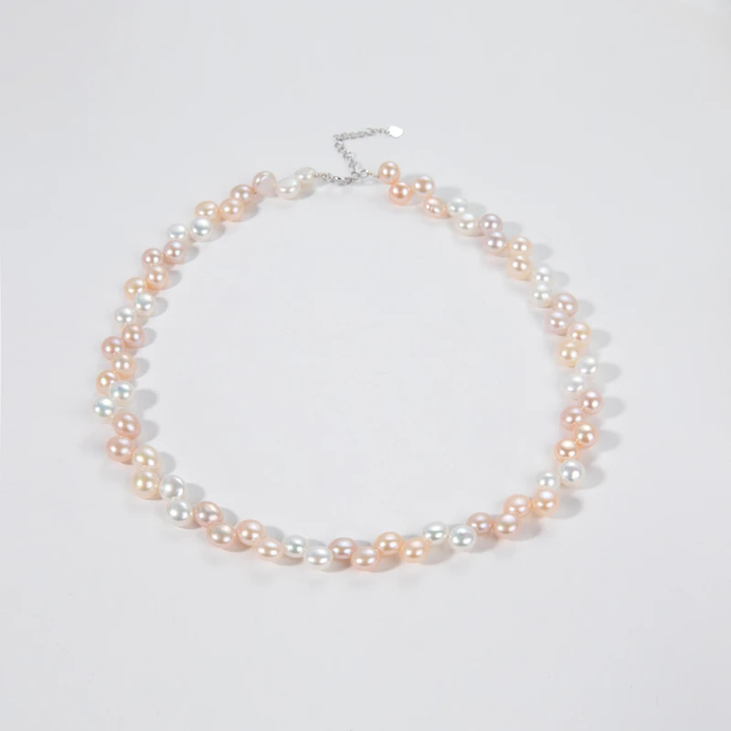 糖果（无核） 6-7mm S925银 天然淡水珍珠项链