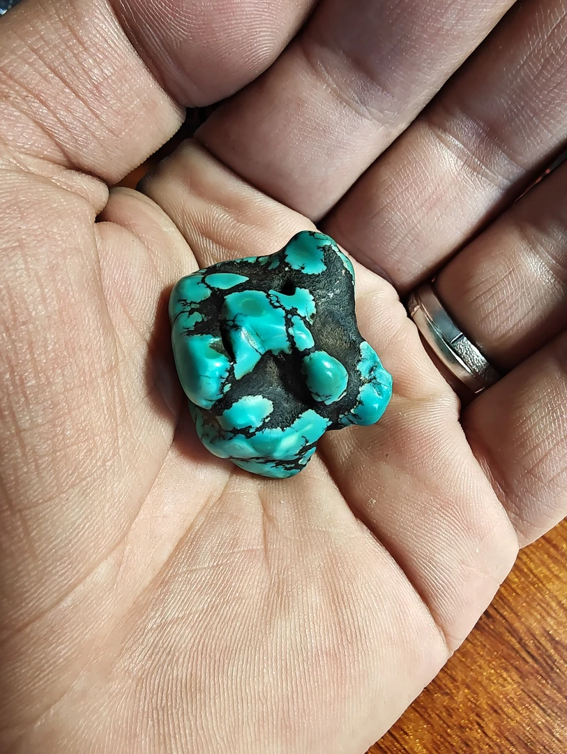 非金属大理石吊坠 精美的老藏松吊坠