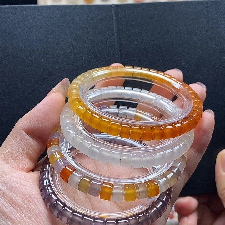 玛瑙/玉髓合金手链单条备注