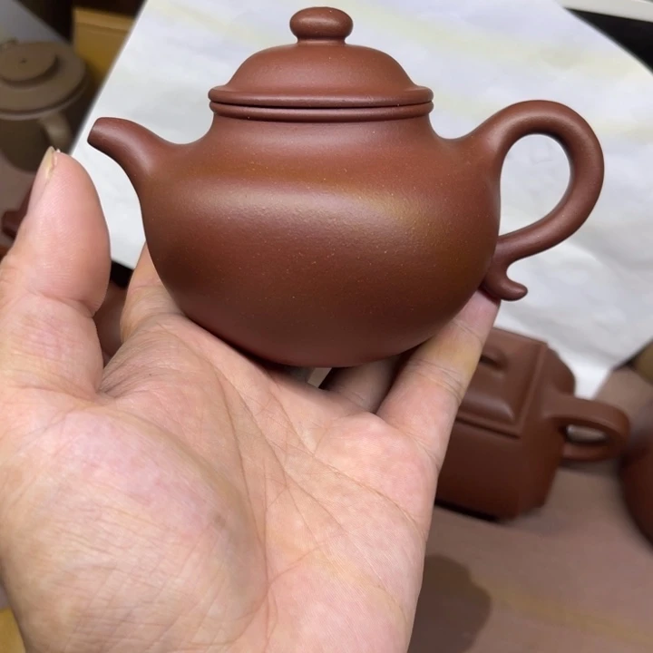 茶杯紫砂底槽青大亨莲子微瑕容量230-240半手