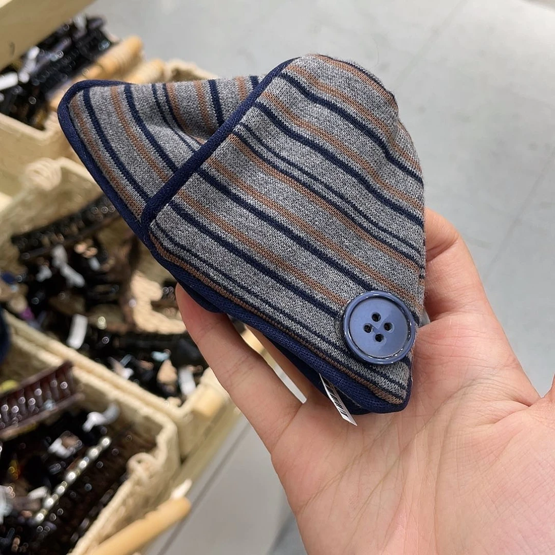 非金属蓝灰条纹三角抓