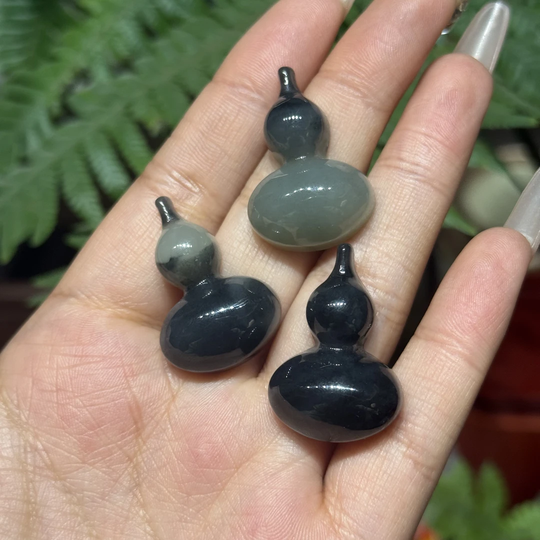 和田玉颈饰未镶嵌青花葫芦静妃多样性拍一发一