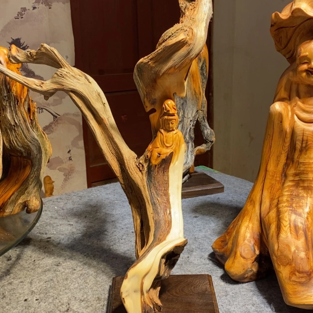 【闪购商品】柏木（崖柏）山*木雕工艺品摆件家居根雕艺术手把件