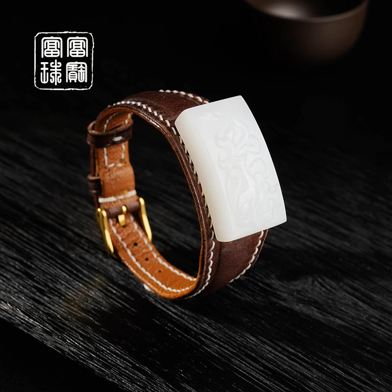 【白浅】富富珠宝 和田玉百搭手链（天然珠宝多样性发）