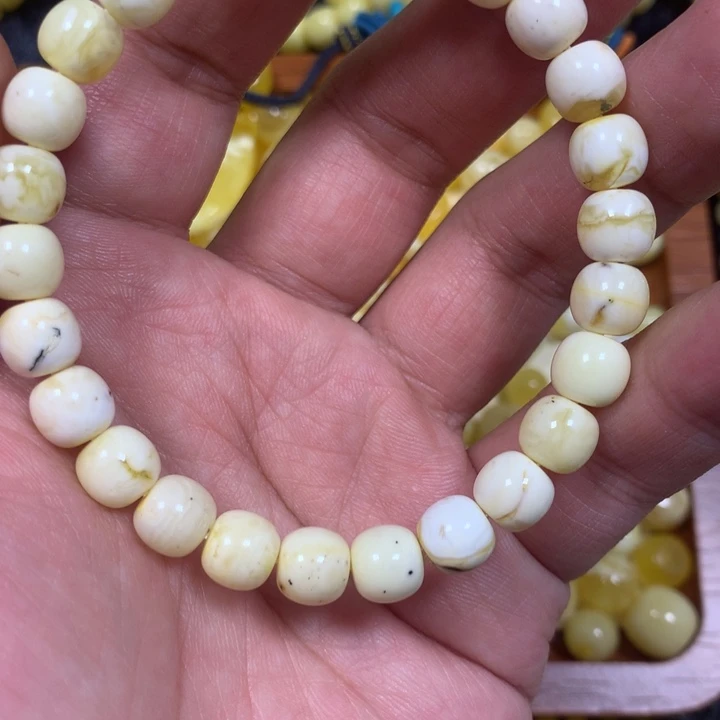 手链琥珀未镶嵌脚**地8