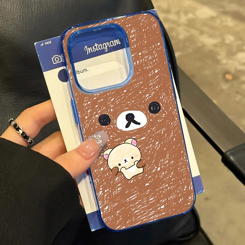 抱抱情侣轻松熊适用iPhone16苹果14_15PROMAX软胶13手机壳1211X