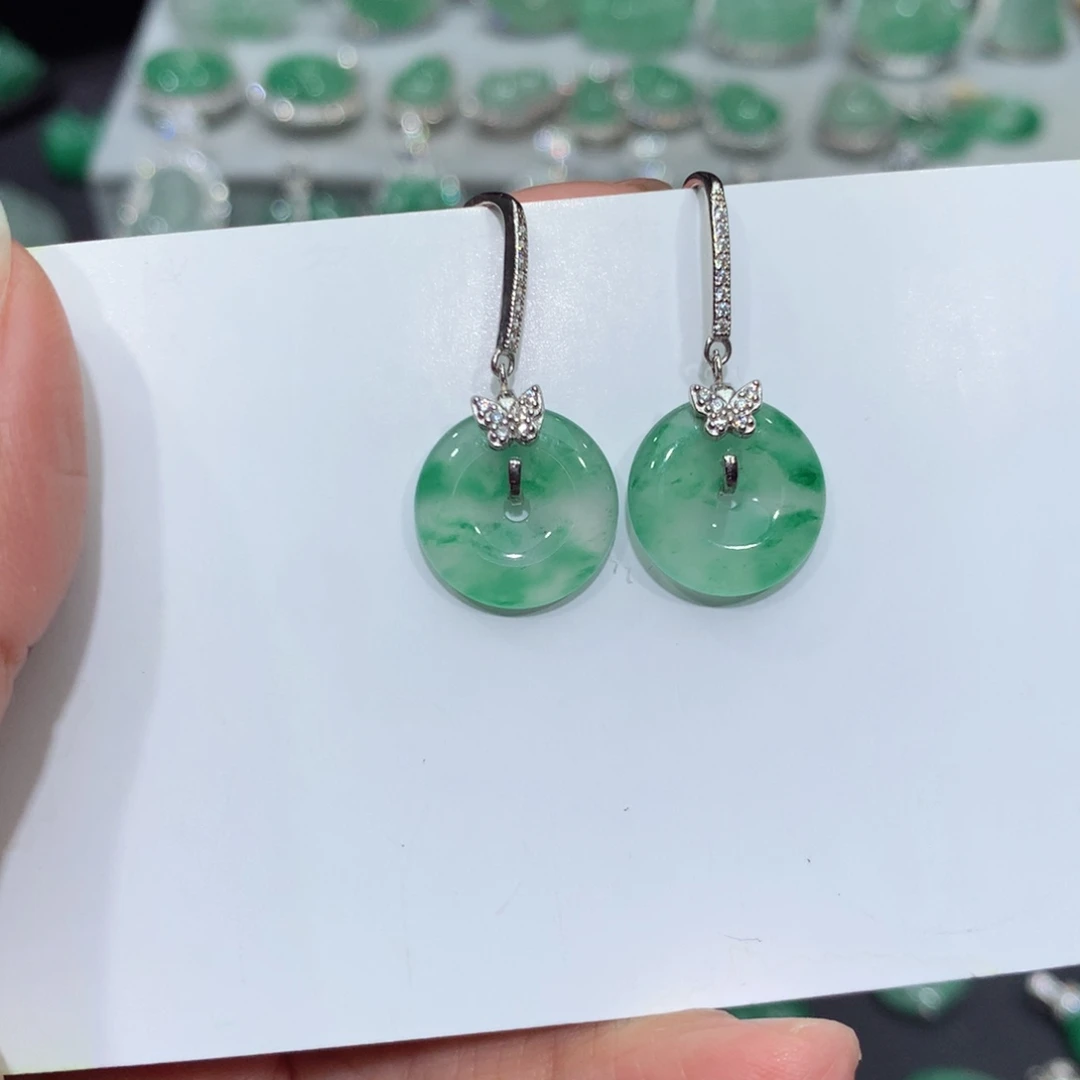 颈饰银S925镶嵌石英质玉