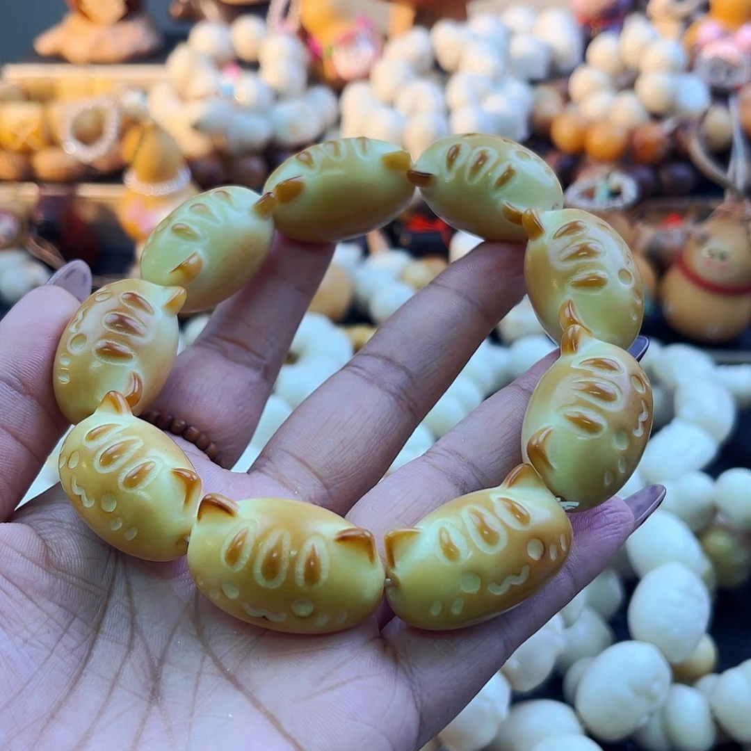 菩提根/象牙果手串炭烤法棍猫