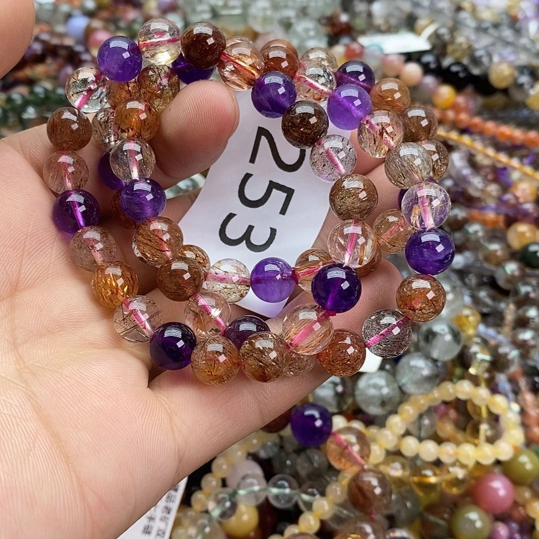 水晶手链未镶嵌手链多样性发一条