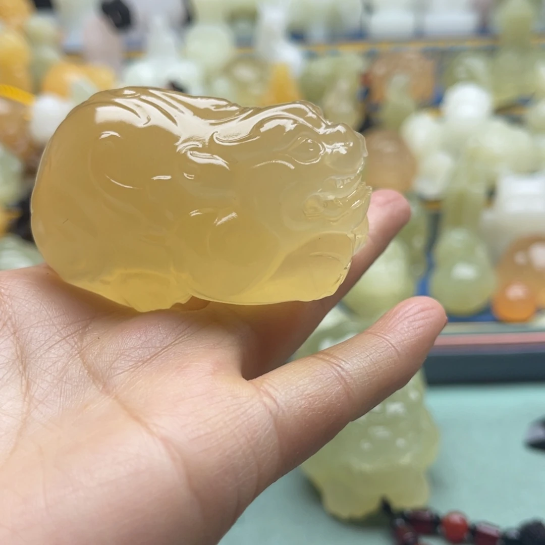 紫***雾玉天然桌面小摆件