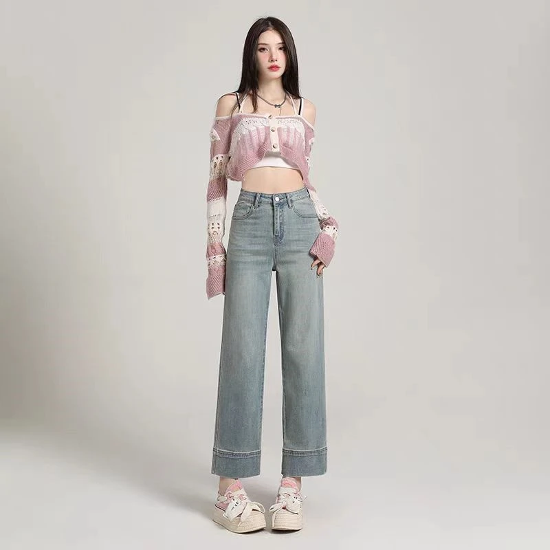 【代代精选】复古怀旧九分牛仔裤-21355