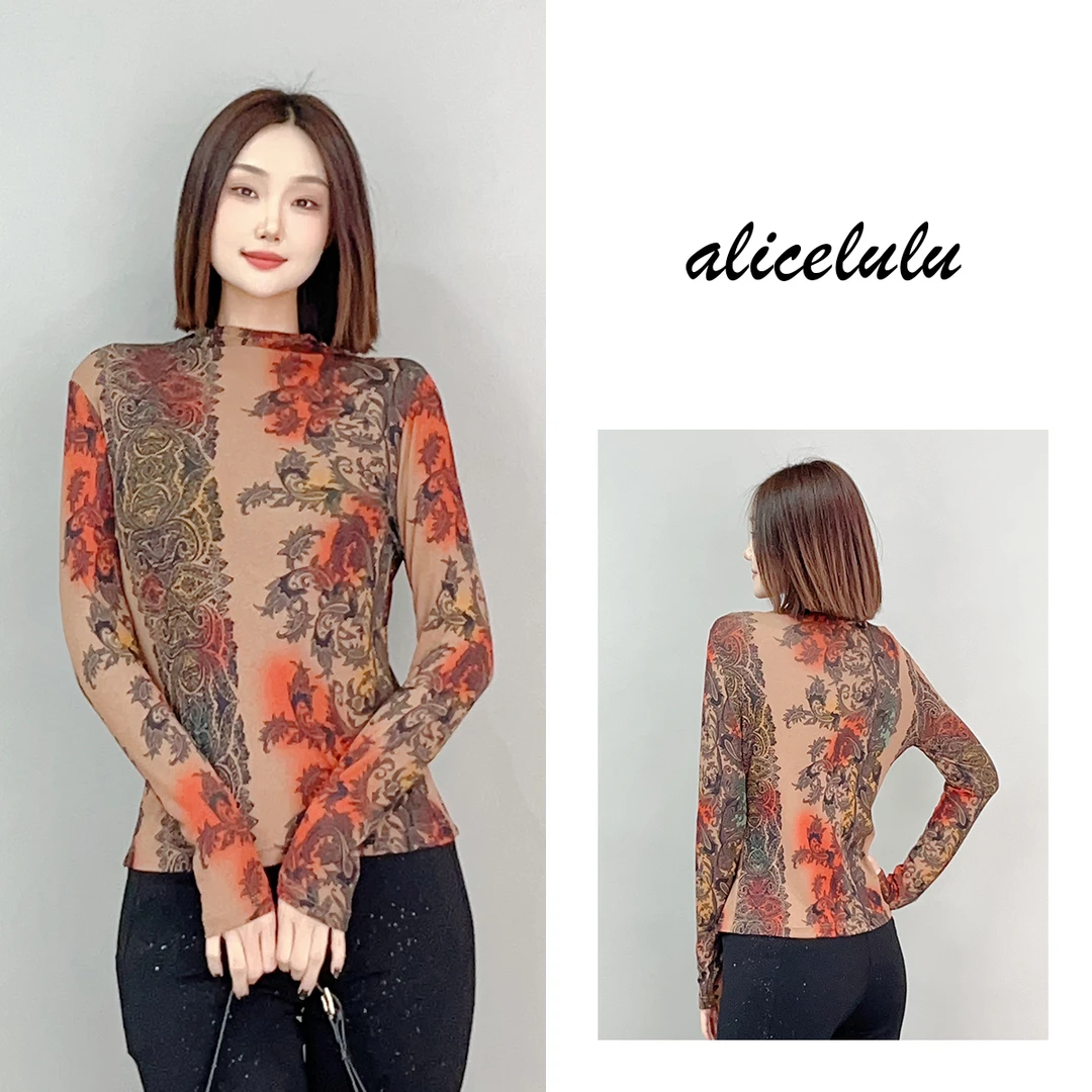 4 ALICE “旧梦时空”衬衫 优雅复古 加厚保暖 S2141379J