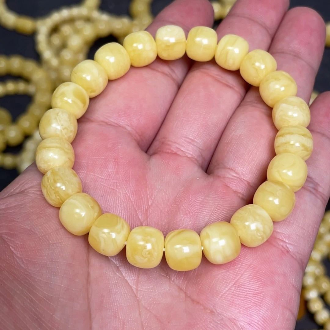 蜜蜡未镶嵌裸石蜜蜡手串10mm