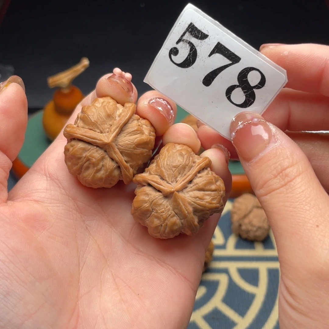 文玩核桃吊坠34全品蛤蟆头三愣578号