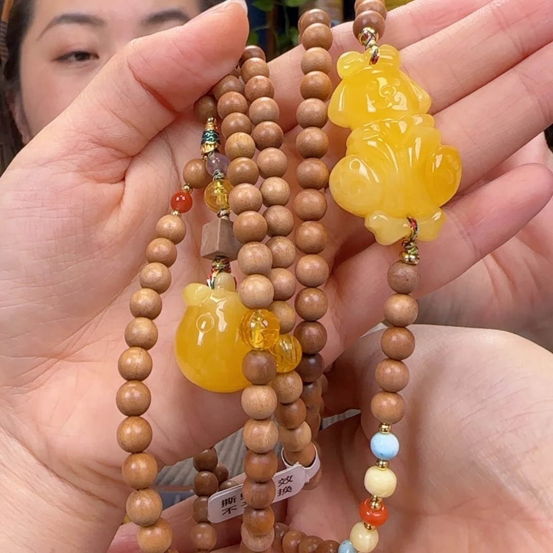 蜜蜡颈饰未镶嵌1111111111111